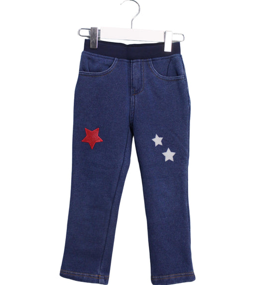 A Blue Casual Pants from Kingkow in size 4T for girl. (Front View)