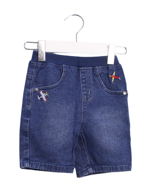 A Blue Shorts from Kingkow in size 12-18M for boy. (Front View)