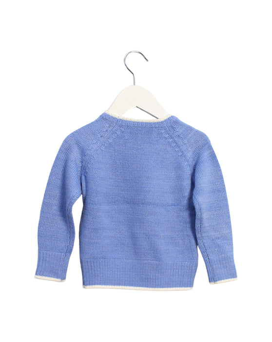 A Blue Knit Sweaters from Chickeeduck in size 18-24M for boy. (Back View)