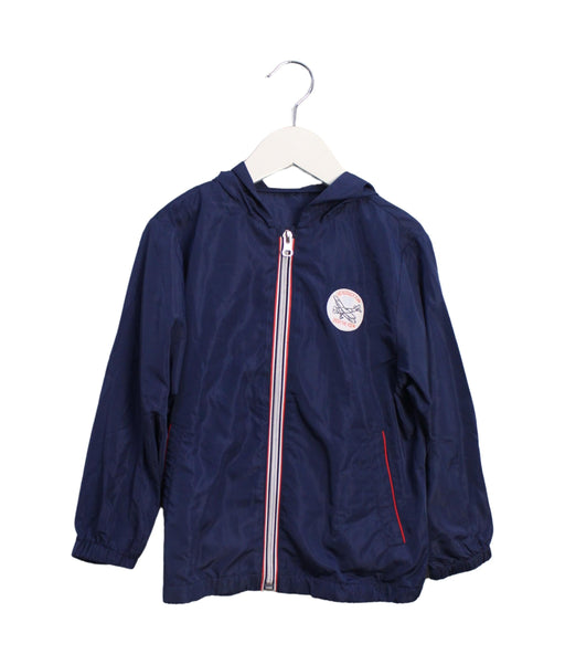 A Navy Lightweight Jackets from Chickeeduck in size 4T for boy. (Front View)
