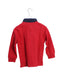 A Red Long Sleeve Polos from Chickeeduck in size 2T for boy. (Back View)