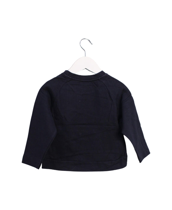 A Navy Crewneck Sweatshirts from Jacadi in size 3T for girl. (Back View)