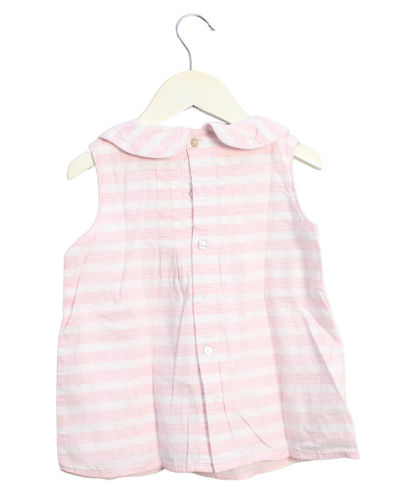 A Pink Sleeveless Tops from Chickeeduck in size 5T for girl. (Back View)