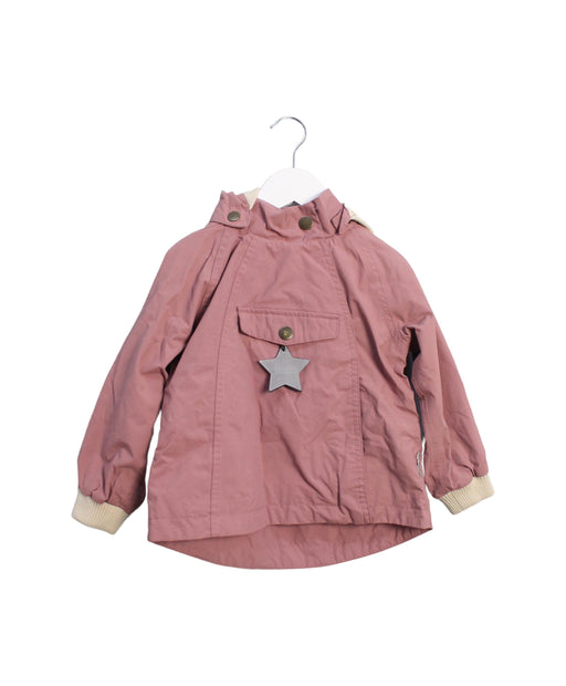 A Pink Lightweight Jackets from Mini A Ture in size 2T for girl. (Front View)