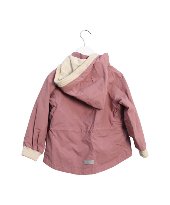 A Pink Lightweight Jackets from Mini A Ture in size 2T for girl. (Back View)