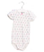 A White Short Sleeve Bodysuits from Petit Bateau in size 18-24M for girl. (Front View)