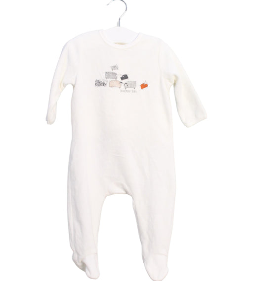 A White Onesies from Carrément Beau in size 3-6M for girl. (Front View)