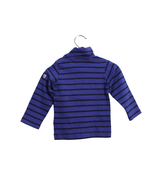 A Blue Long Sleeve Tops from Jacadi in size 6-12M for boy. (Back View)