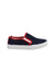 A Navy Slip Ons from Jacadi in size 5T for boy. (Back View)