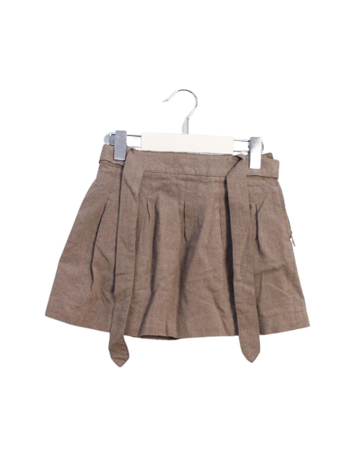 A Brown Short Skirts from Jacadi in size 4T for girl. (Front View)
