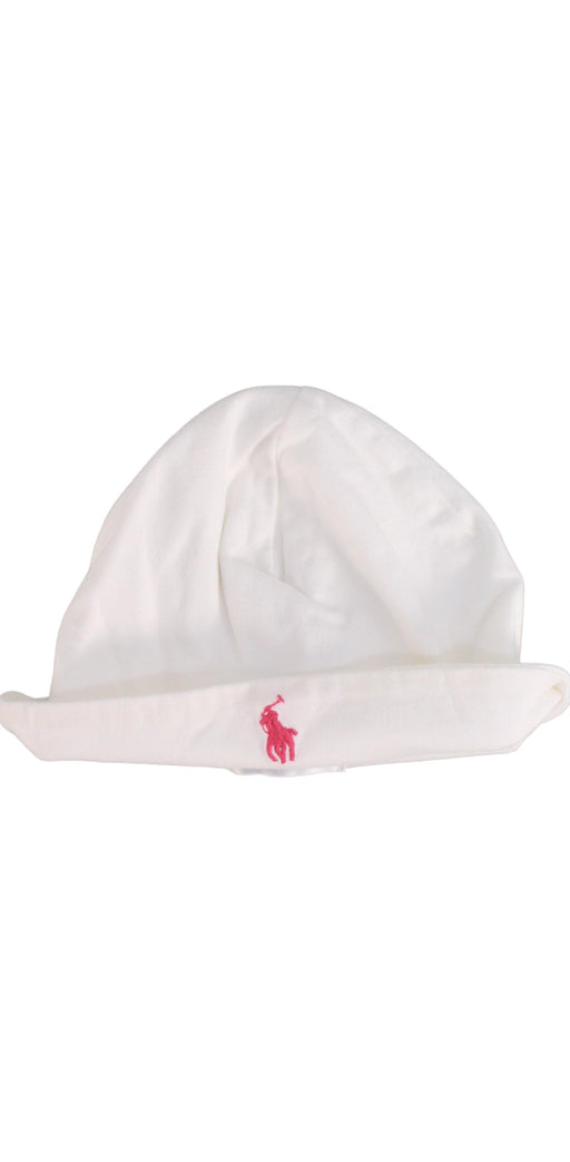A Ivory Beanies from Ralph Lauren in size 3-6M for girl. (Front View)