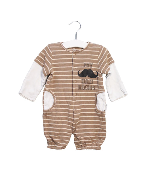 A Brown Long Sleeve Jumpsuits from Mides in size 0-3M for boy. (Front View)