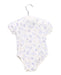 A White Short Sleeve Bodysuits from Mides in size 0-3M for boy. (Back View)