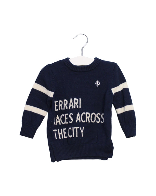 A Navy Knit Sweaters from Ferrari in size 6-12M for boy. (Front View)