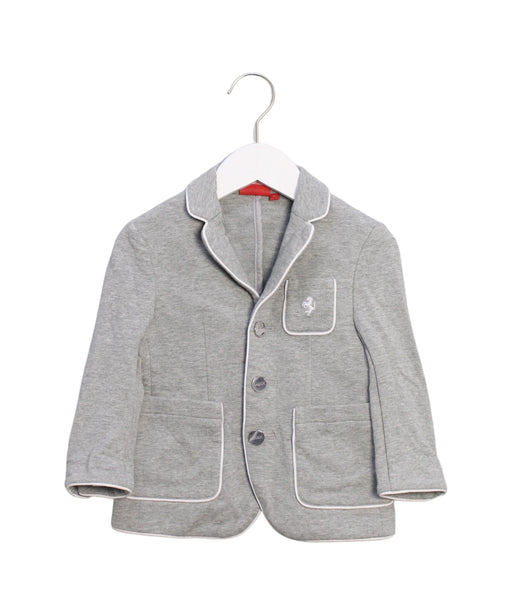 A Grey Blazers from Ferrari in size 2T for boy. (Front View)