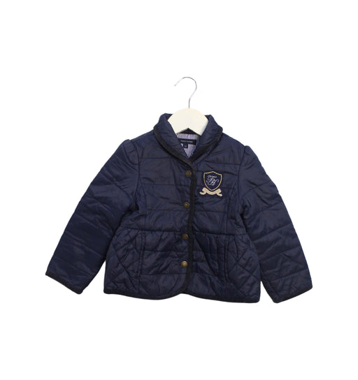 A Navy Lightweight Jackets from Tommy Hilfiger in size 2T for girl. (Front View)