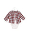 A Red Long Sleeve Bodysuits from Jacadi in size 6-12M for girl. (Back View)