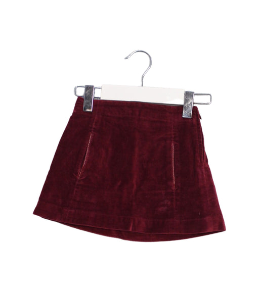 A Burgundy Short Skirts from Jacadi in size 3T for girl. (Front View)