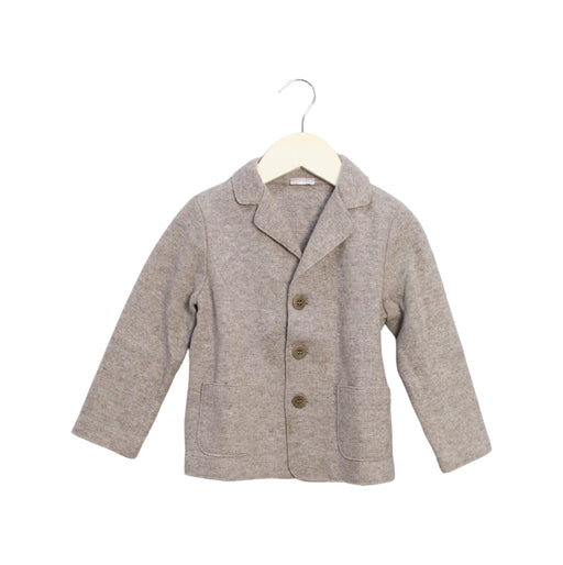 A Taupe Blazers from Il Gufo in size 3T for boy. (Front View)