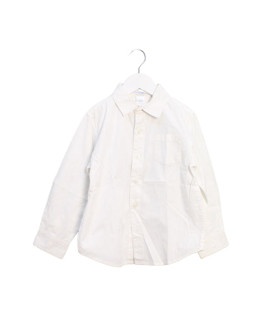 A White Shirts from Janie & Jack in size 4T for boy. (Front View)