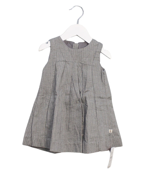 A Grey Sleeveless Dresses from Kanz in size 3-6M for girl. (Front View)