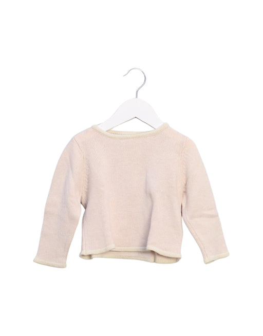 A Pink Knit Sweaters from Ralph Lauren in size 3-6M for girl. (Front View)