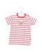 A Pink Short Sleeve T Shirts from Steiff in size 6-12M for girl. (Front View)