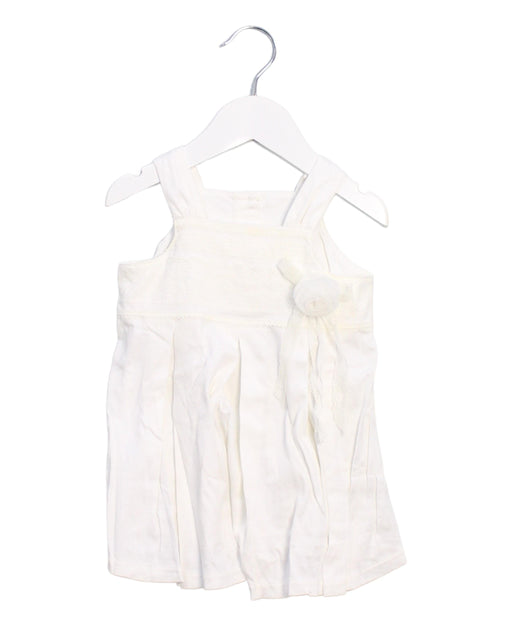 A Ivory Sleeveless Dresses from Absorba in size 6-12M for girl. (Front View)