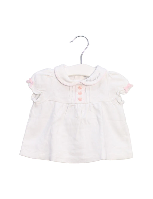 A White Shorts Sets from Janie & Jack in size 0-3M for girl. (Front View)