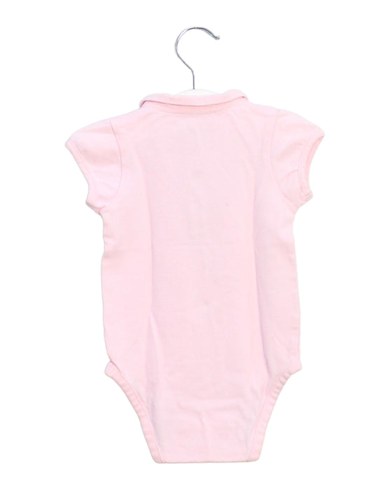 A Pink Short Sleeve Bodysuits from Jacadi in size 6-12M for girl. (Back View)