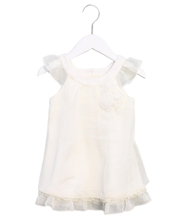 A Ivory Sleeveless Dresses from Absorba in size 18-24M for girl. (Front View)