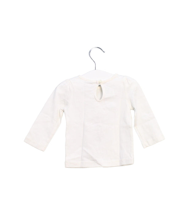 A White Long Sleeve Tops from Janie & Jack in size 3-6M for girl. (Back View)
