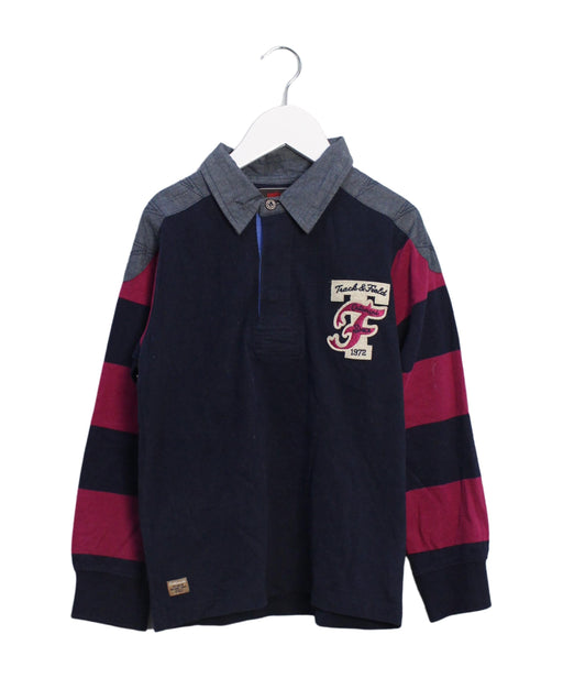 A Navy Long Sleeve Polos from Catimini in size 8Y for boy. (Front View)