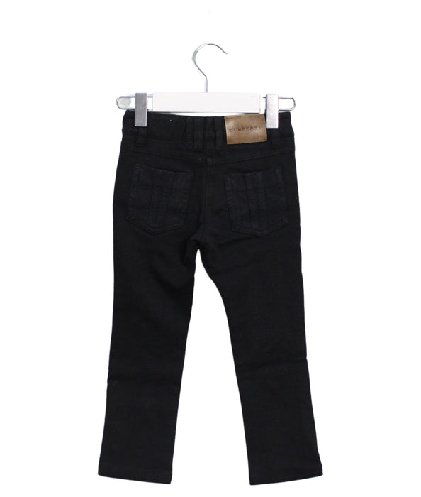 A Black Casual Pants from Burberry in size 3T for girl. (Back View)
