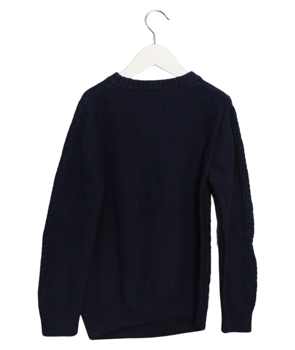 A Navy Knit Sweaters from Jacadi in size 8Y for boy. (Back View)