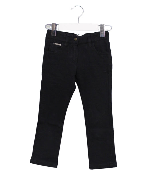 A Black Casual Pants from Burberry in size 3T for girl. (Front View)
