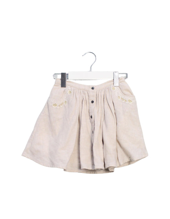 A Beige Skirt Sets from Velveteen in size 6T for girl. (Back View)