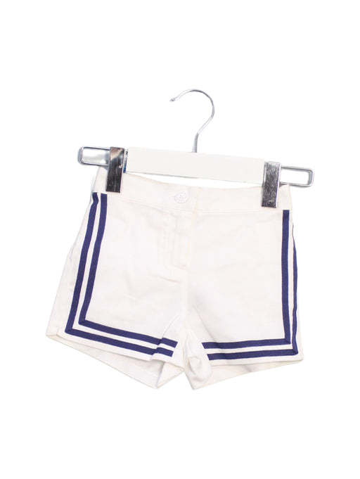 A White Shorts from Janie & Jack in size 6-12M for girl. (Front View)