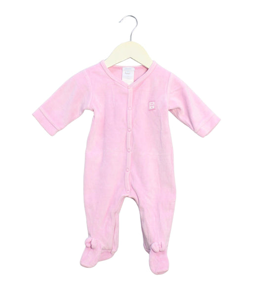 A Pink Onesies from Jacadi in size 0-3M for girl. (Front View)