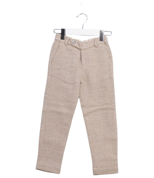 A Taupe Casual Pants from Velveteen in size 4T for girl. (Front View)