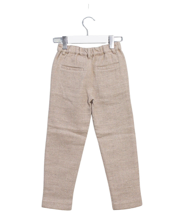 A Taupe Casual Pants from Velveteen in size 4T for girl. (Back View)