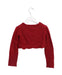 A Red Cardigans from Mayoral in size 6T for girl. (Back View)