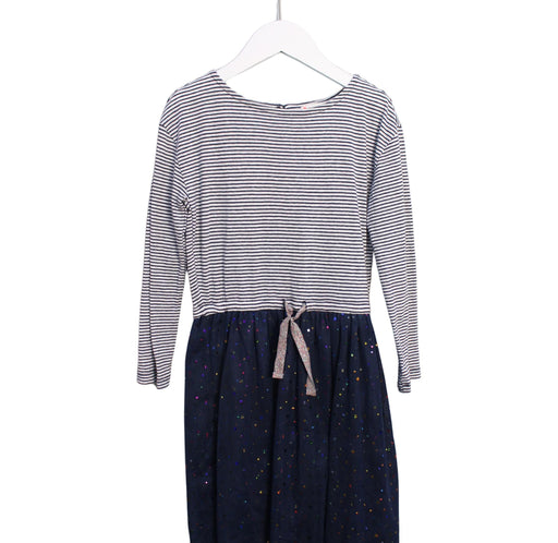 A Navy Long Sleeve Dresses from Crewcuts in size 8Y for girl. (Front View)