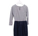 A Navy Long Sleeve Dresses from Crewcuts in size 8Y for girl. (Back View)