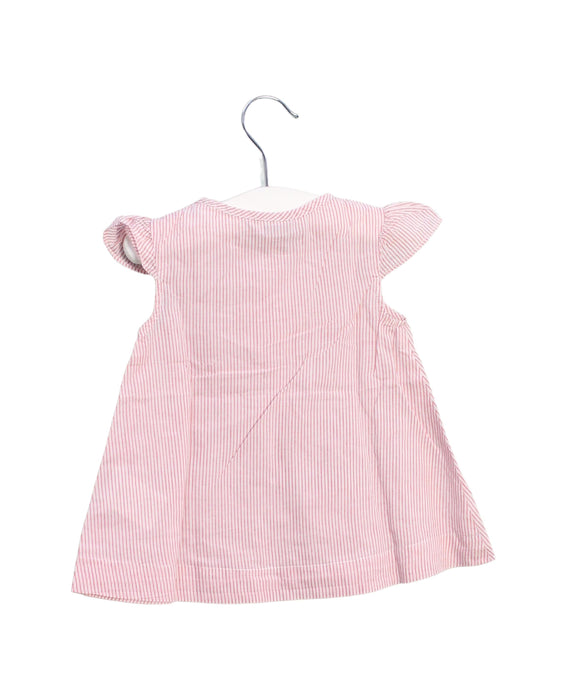 A Pink Short Sleeve Tops from Cyrillus in size 6-12M for girl. (Back View)