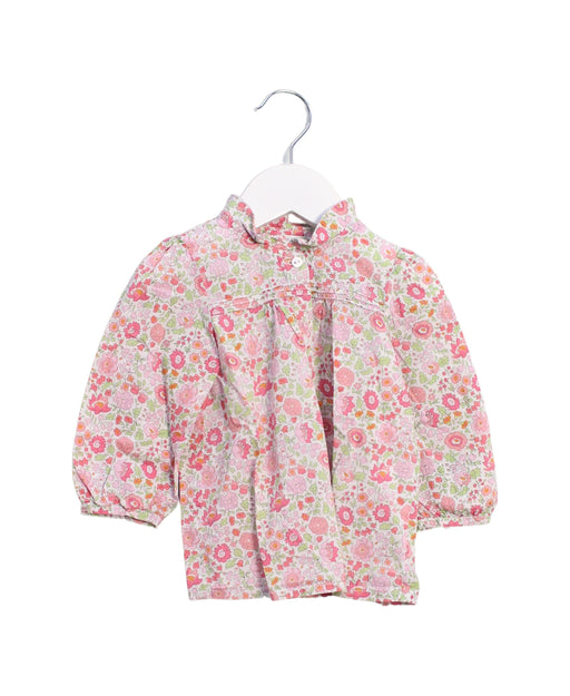 A Pink Long Sleeve Tops from Cyrillus in size 6-12M for girl. (Front View)