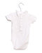 A White Short Sleeve Bodysuits from Bout'Chou in size 0-3M for girl. (Back View)