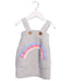A Grey Overall Dresses from Seed in size 0-3M for girl. (Front View)