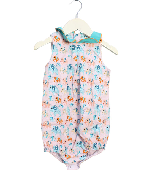 A Pink Sleeveless Bodysuits from Jim Thompson in size 12-18M for girl. (Front View)