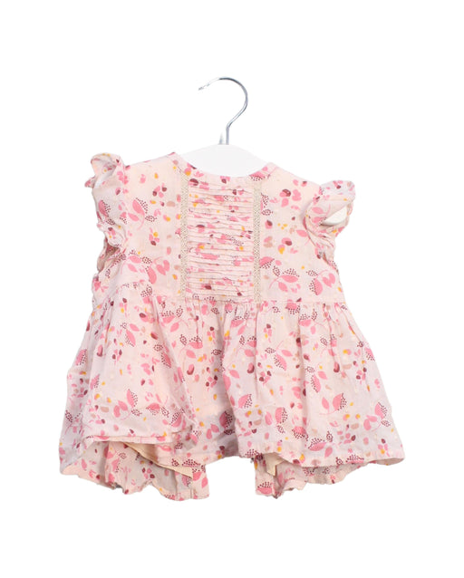 A Pink Sleeveless Tops from Velveteen in size 12-18M for girl. (Front View)